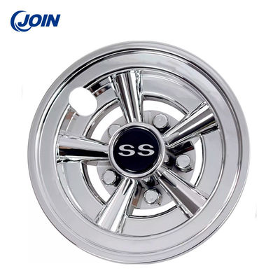 8 &quot;SS ล้อรถกอล์ฟและยางฝาครอบดุมล้อรถกอล์ฟไฟฟ้า Chrome