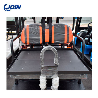 ชุดเบาะรถกอล์ฟแบบกำหนดเอง Buggy ถาวรสีดำและสีส้ม ODM